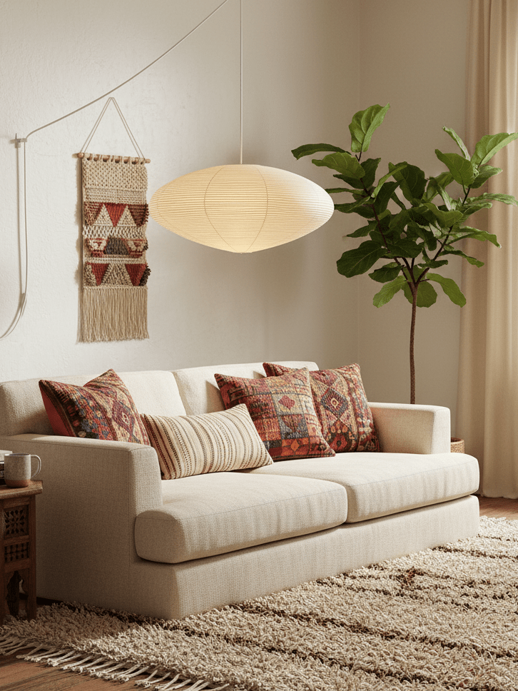 Washi Paper 15A Swag Light