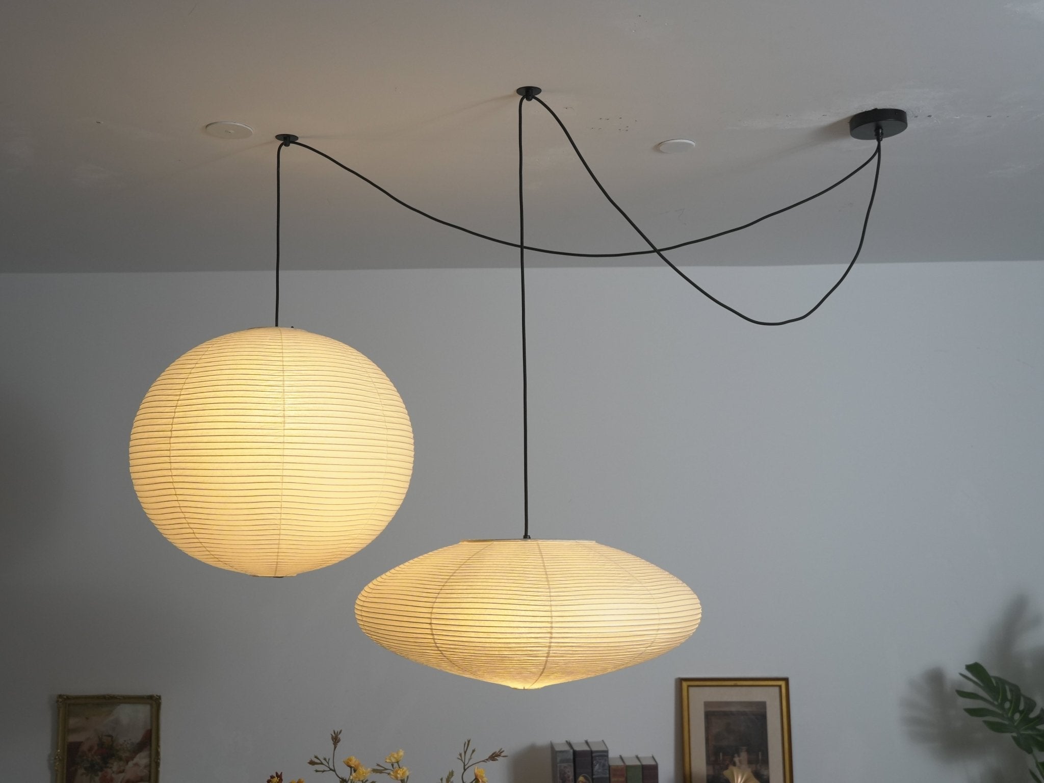 Lampă suspendată cu hârtie Washi Whimsy