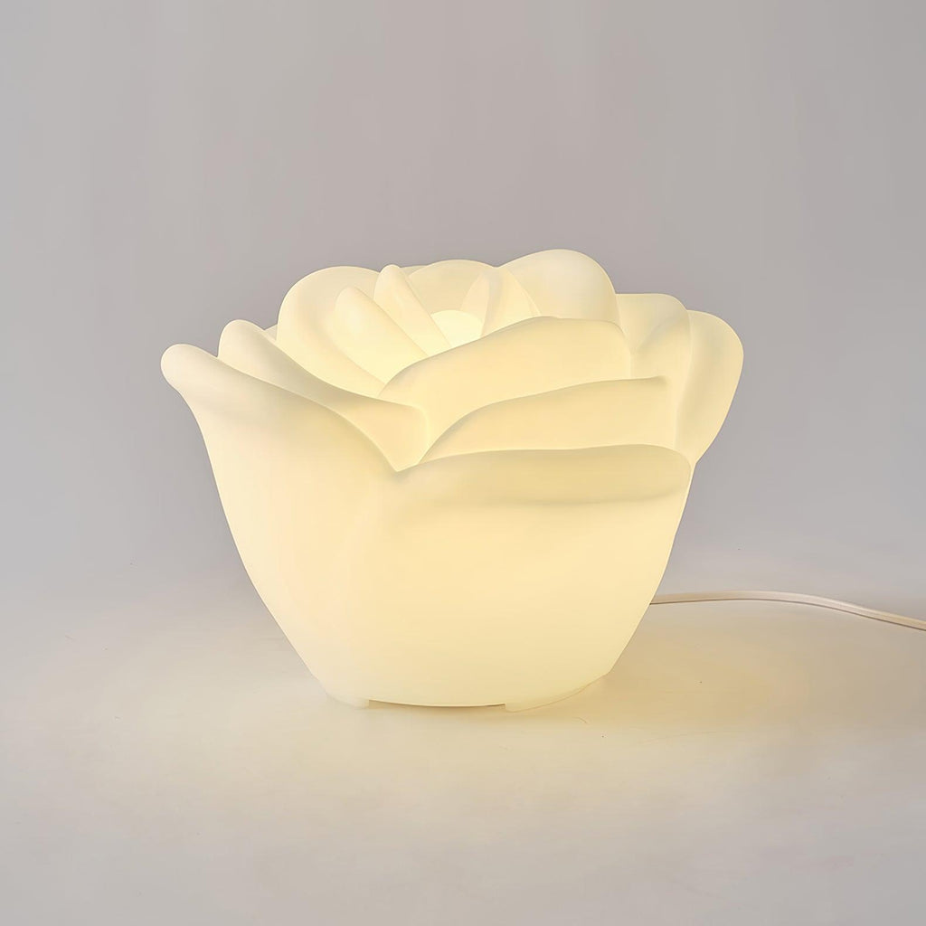 White Rose Shaped LED Table Lamp - Vakkerlight