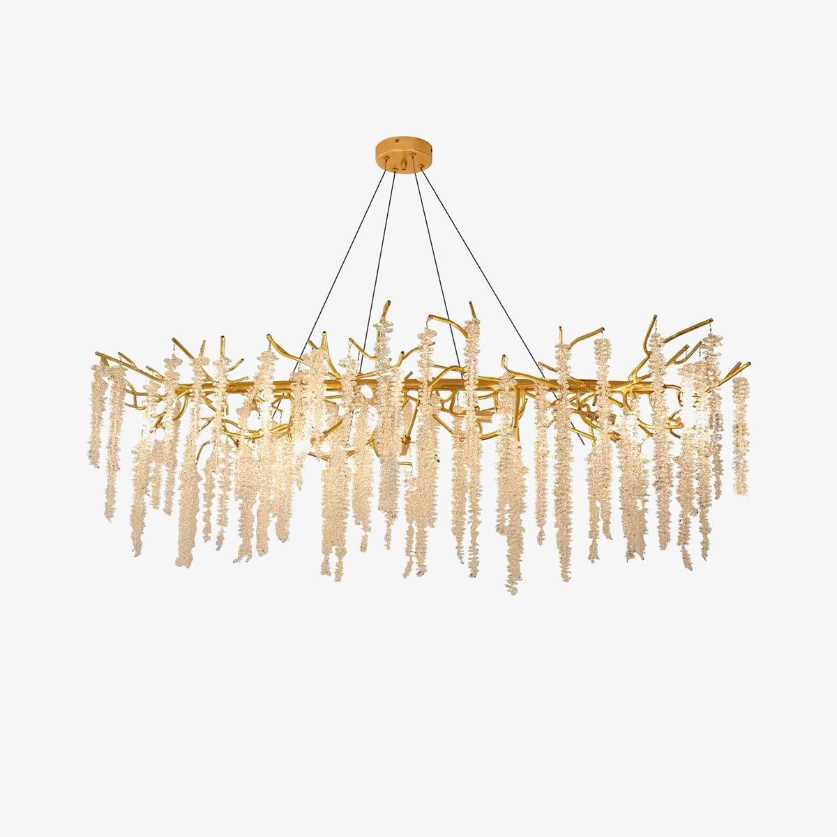 Wisteria Flower Crystal Chandelier