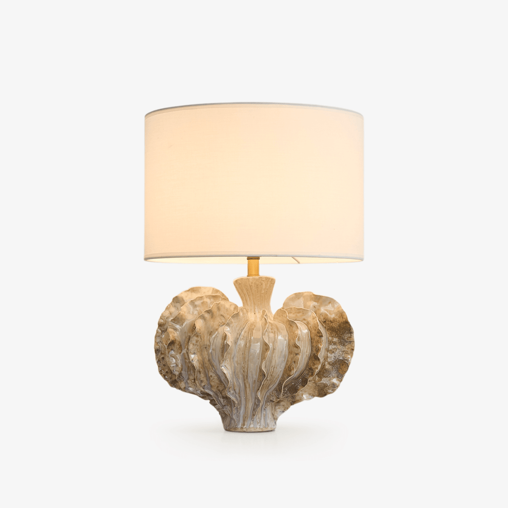 Lampă de masă ceramică în formă de coral