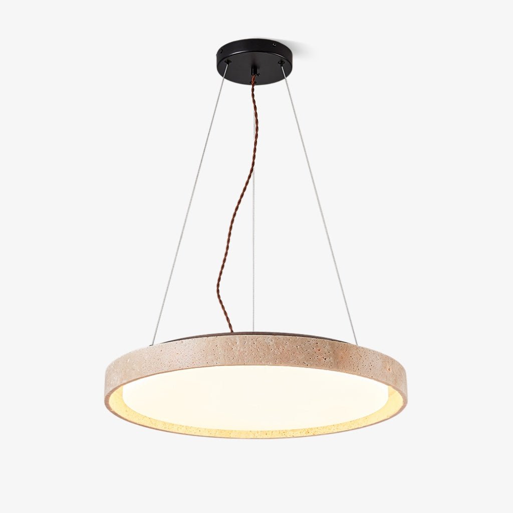 Travertine Circle LED Pendant Light - Vakkerlight